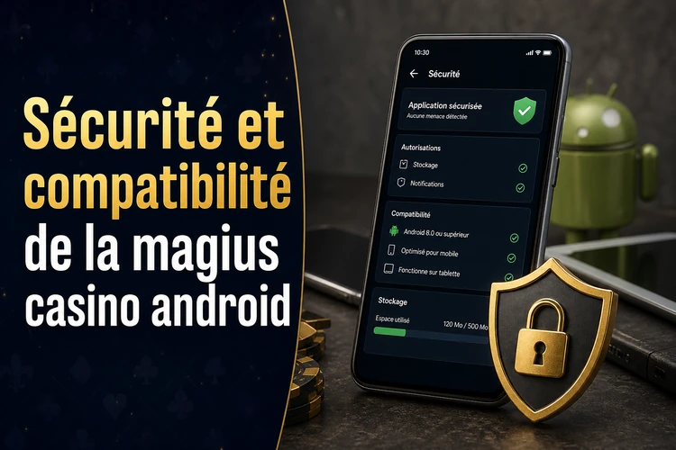 Sécurité et compatibilité de la magius casino android
