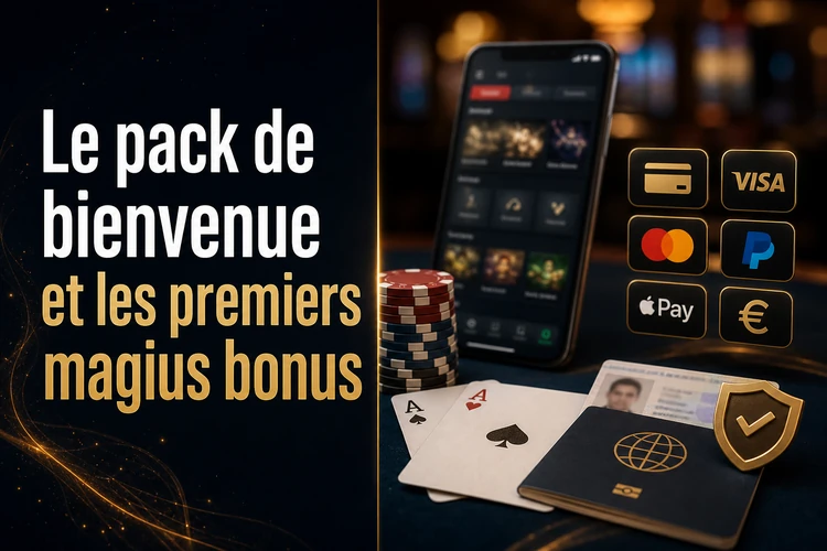 Le pack de bienvenue et les premiers magius bonus