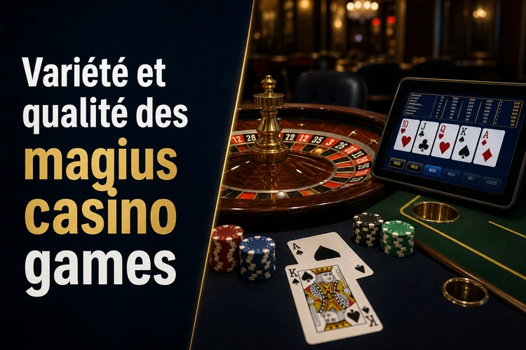Variété et qualité des magius casino games