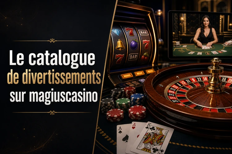 Le catalogue de divertissements sur magius casino